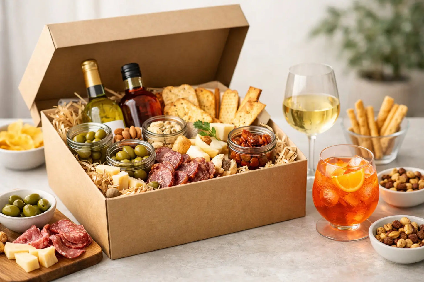 Idee box aperitivo da regalare con stile
