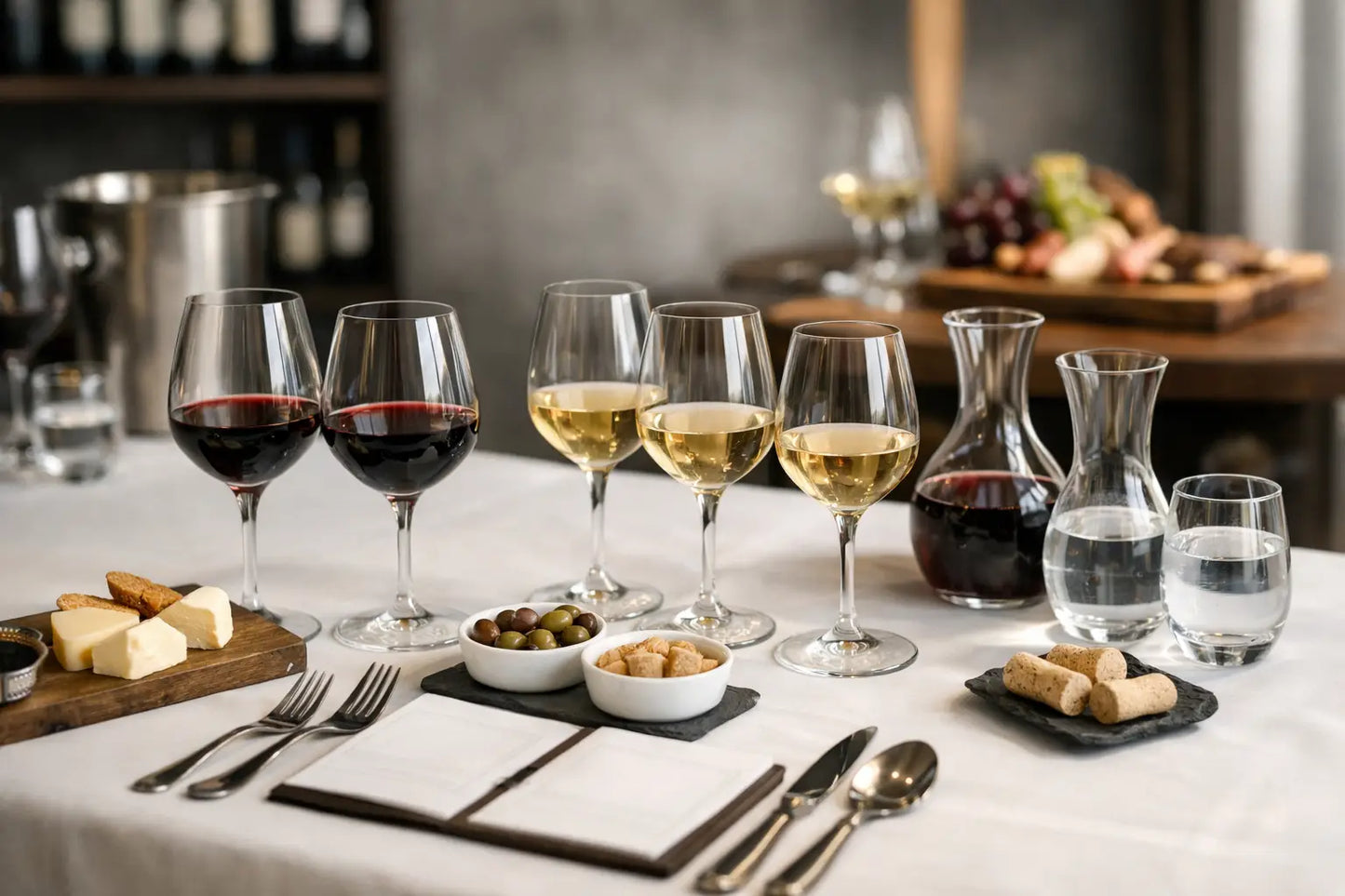 Come allestire una tavola per degustazione