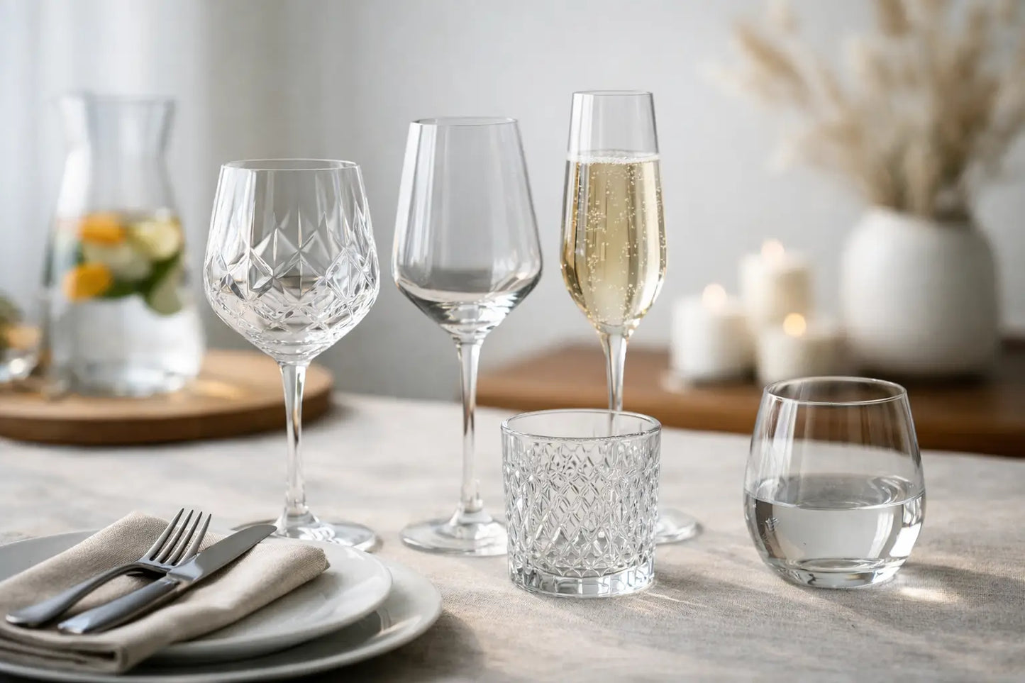 Bicchieri design per la tavola: come sceglierli