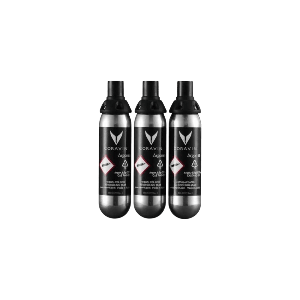 Uveggiando - CORAVIN - Set di 3 Capsule di Gas Argon Puro (21ml)