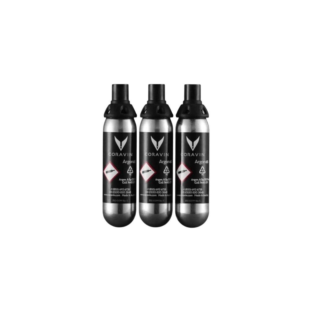 Uveggiando - CORAVIN - Set di 3 Capsule di Gas Argon Puro (21ml)