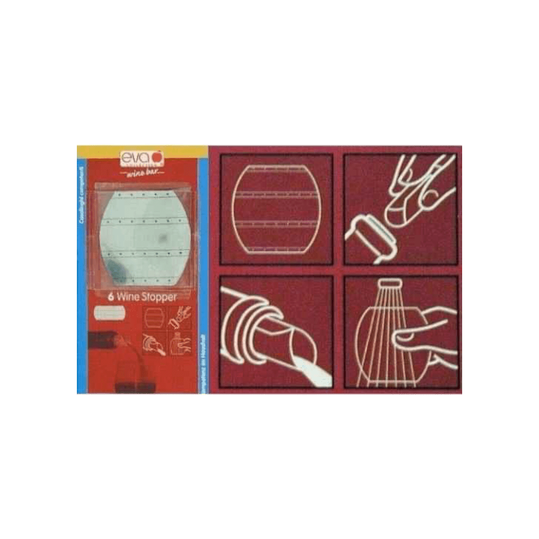 Uveggiando - EVA - Versatori Wine Stopper Alluminio 6pz