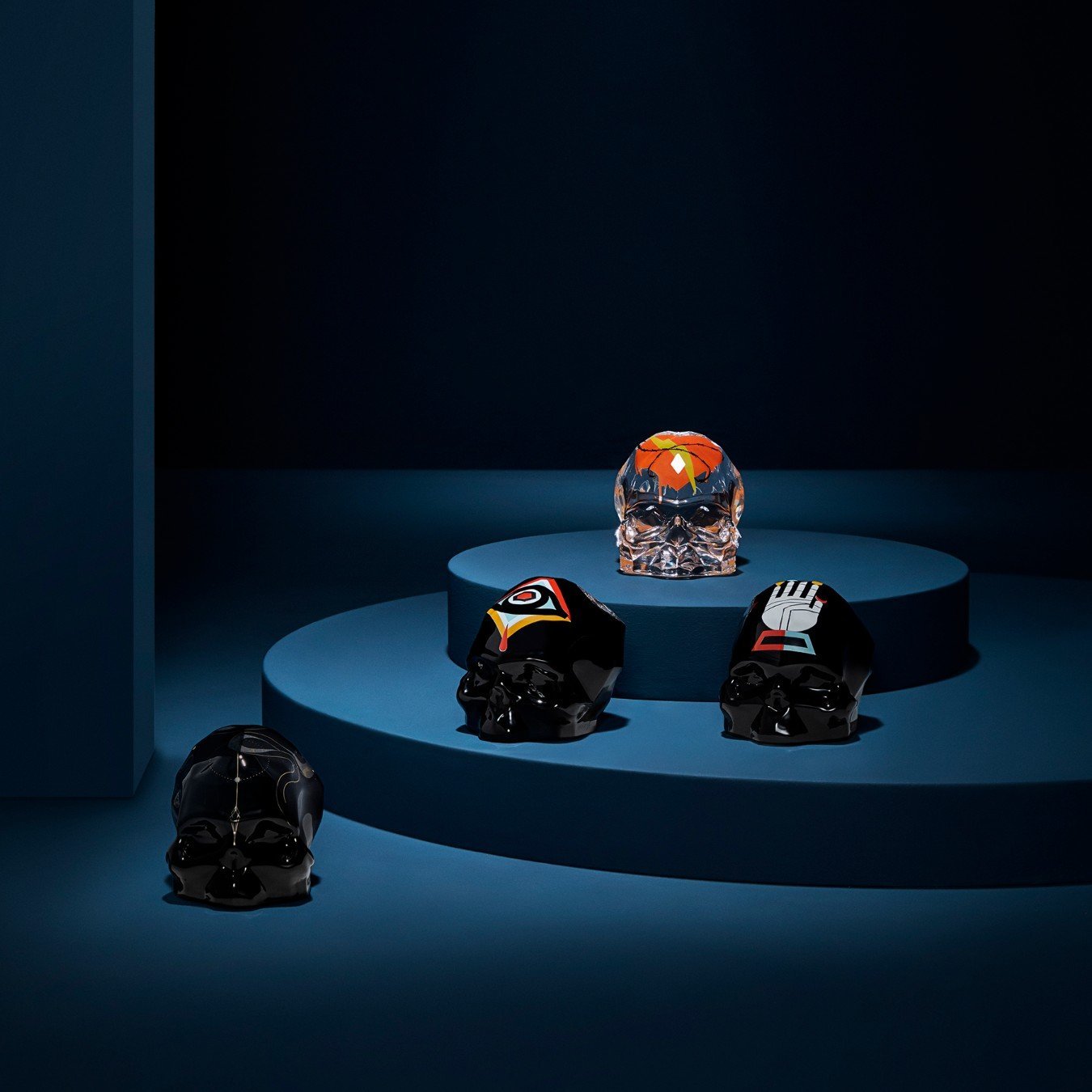 Uveggiando - Memento Mori Rock & Pop Faceted Skull Small by Kien