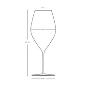 Uveggiando - Stem Zero Grace Set of 2 Red Wine Glasses