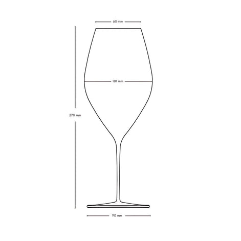 Uveggiando - Stem Zero Grace Set of 2 Red Wine Glasses
